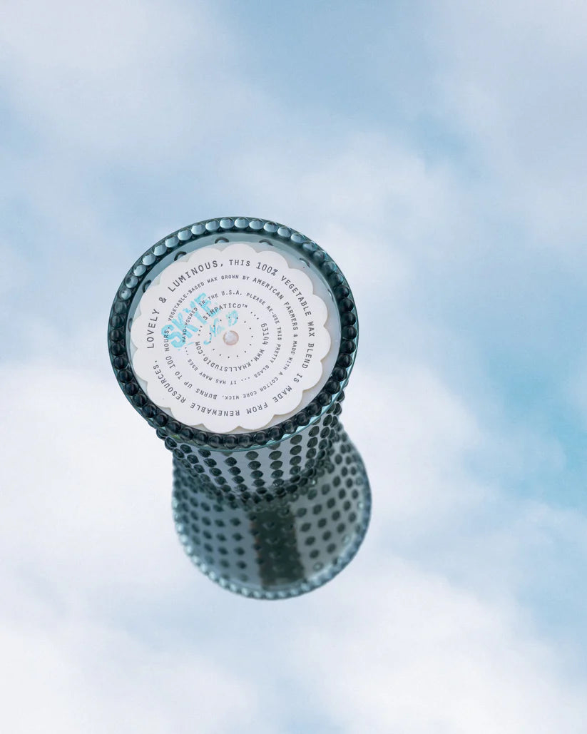 Skye Hobnail Glass Candle