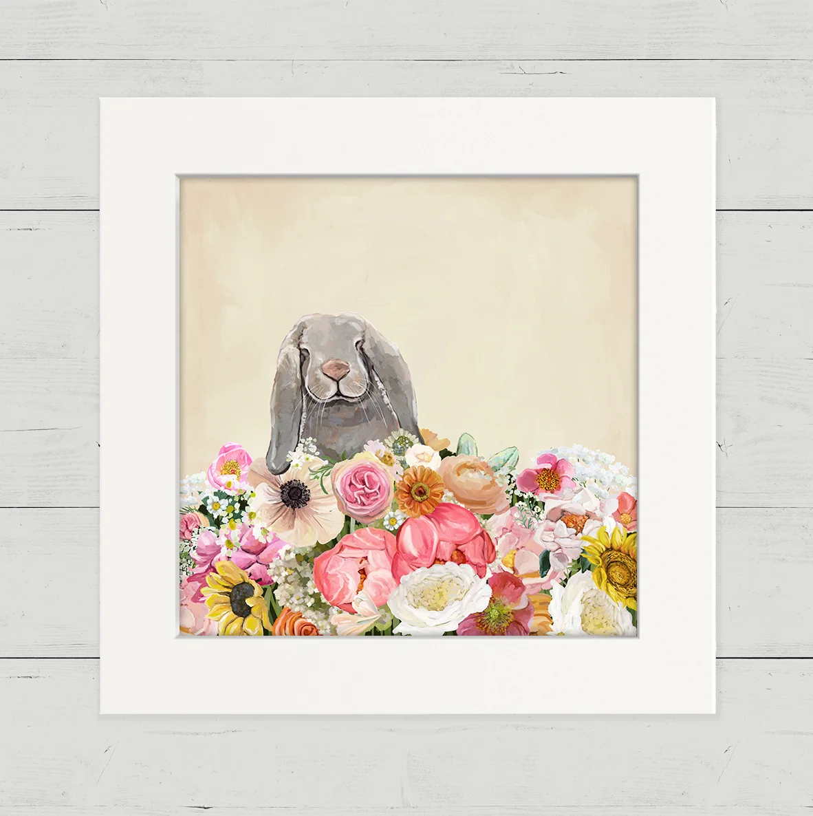 Springtime Bun 4 Happy Square Art