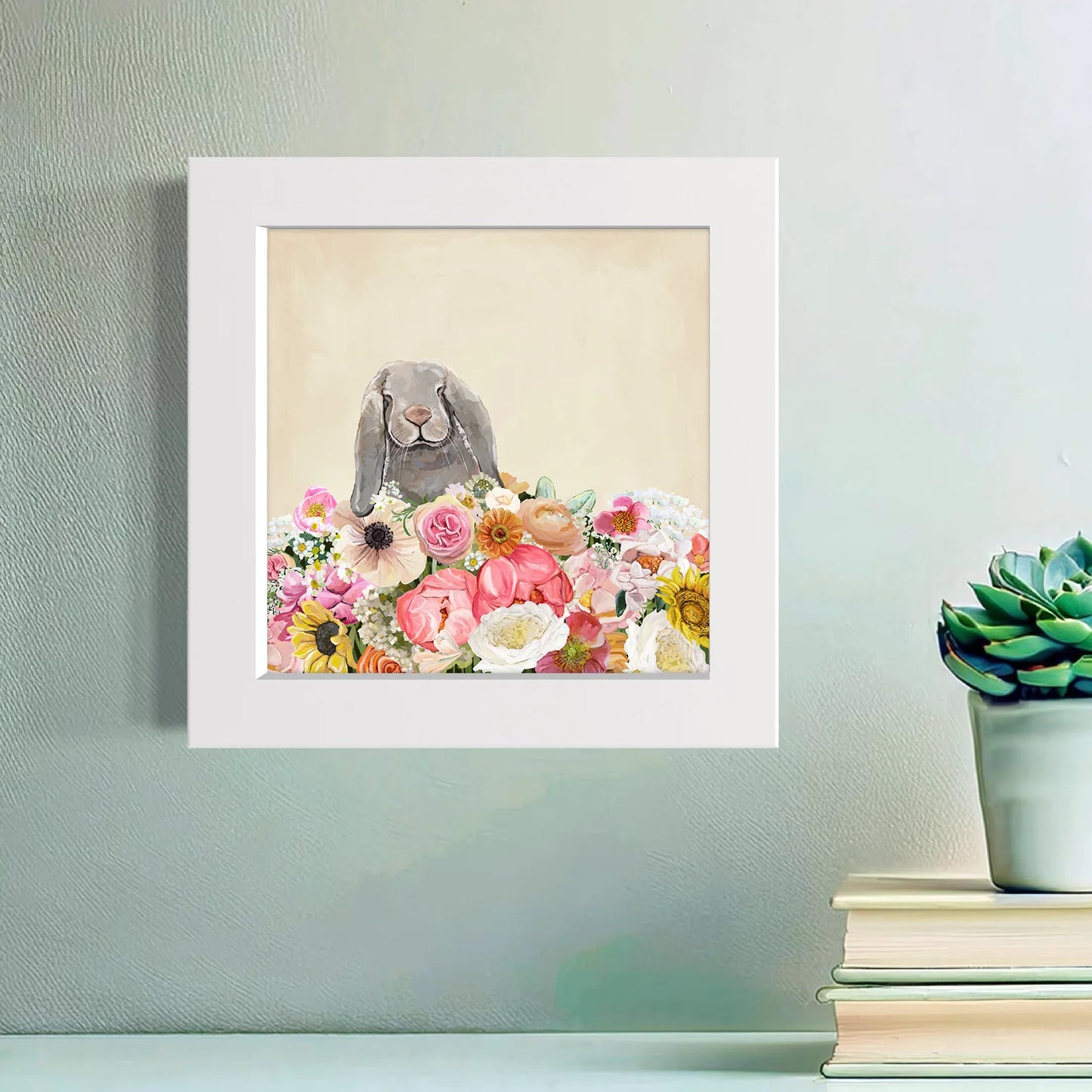 Springtime Bun 4 Happy Square Art