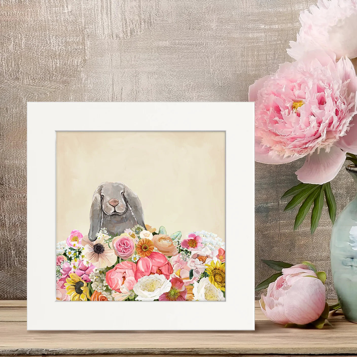 Springtime Bun 4 Happy Square Art
