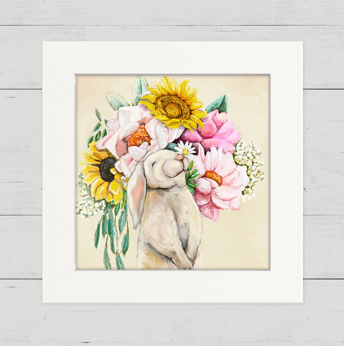 Springtime Bun 2 Happy Square Art
