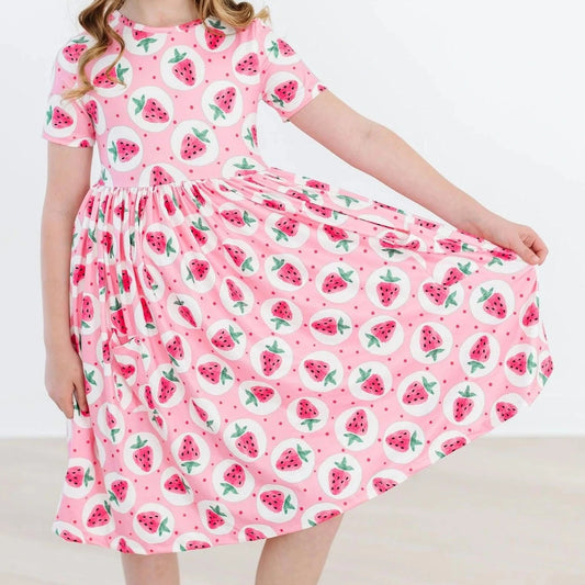 Strawberry Fields S/S Pocket Twirl Dress