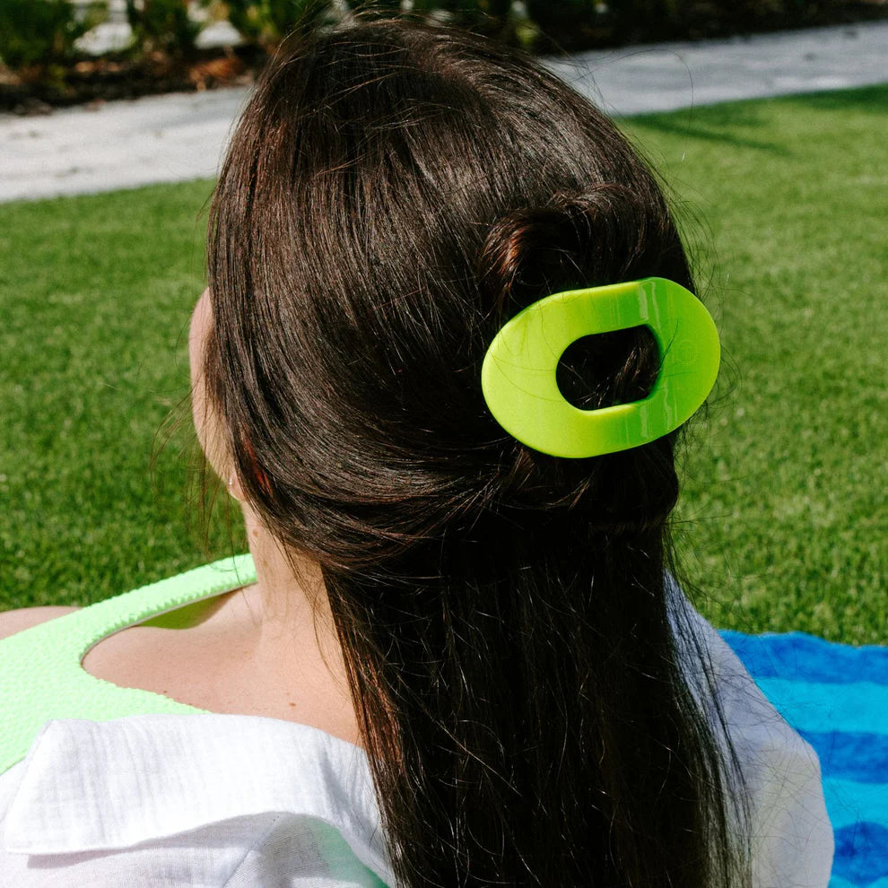 Teleties Medium Flat Round Clip Summer Brights
