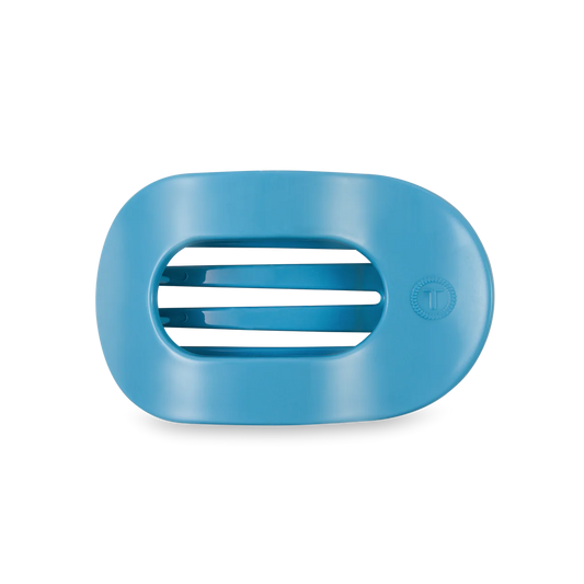 Teleties Medium Flat Round Clip Summer Sky