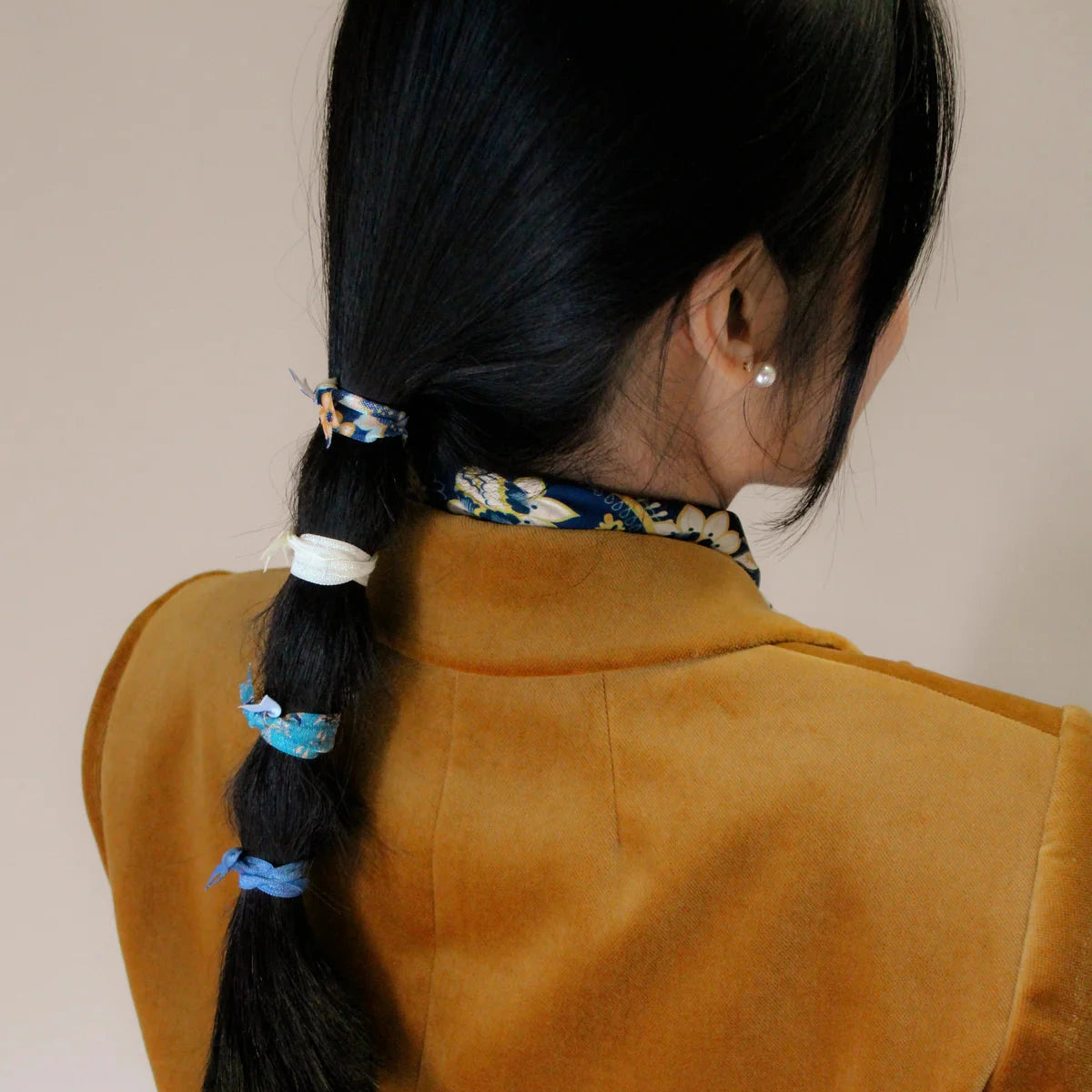 8-Pack Skinny Hair Ties Golden Daze