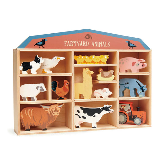 Wooden Farmyard Animals Set