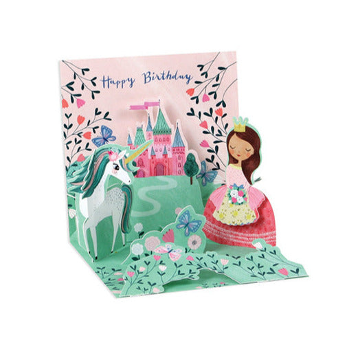 Princess and Unicorn Pop-Up Card