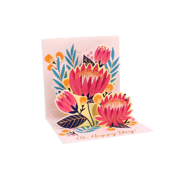Protea Pop-Up Card
