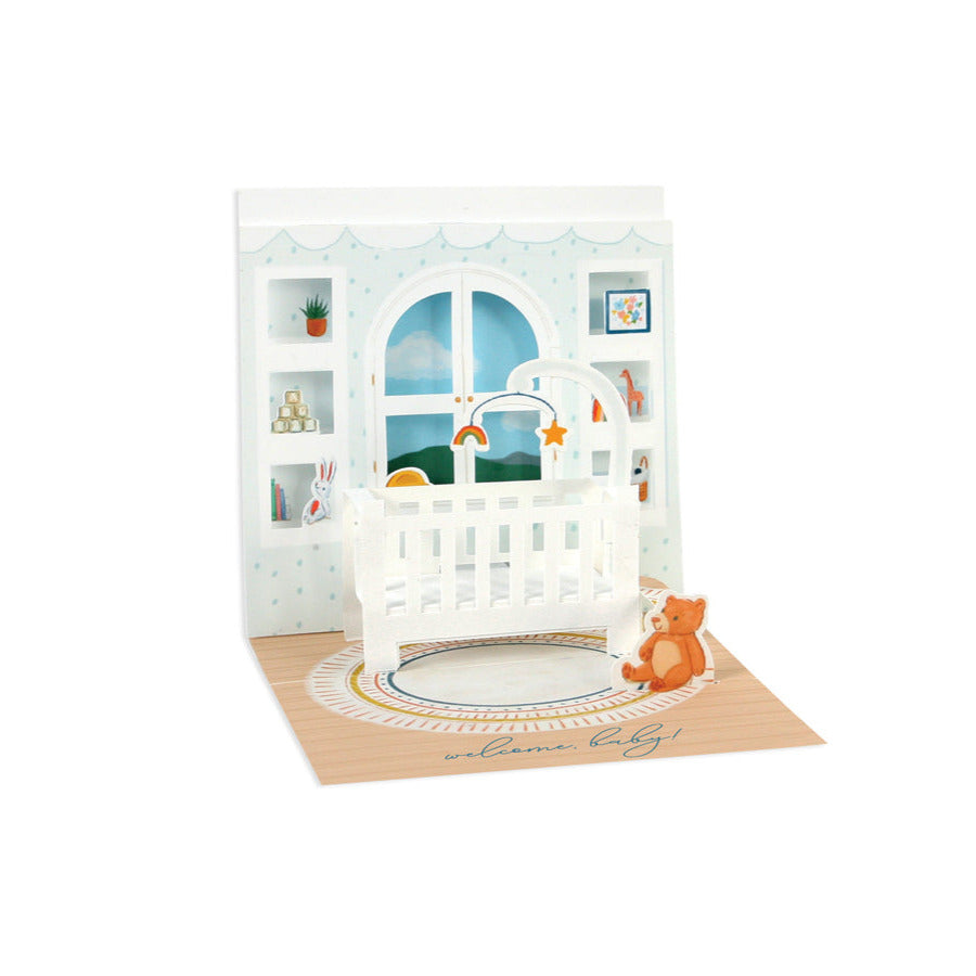 Baby Crib Pop-Up Card