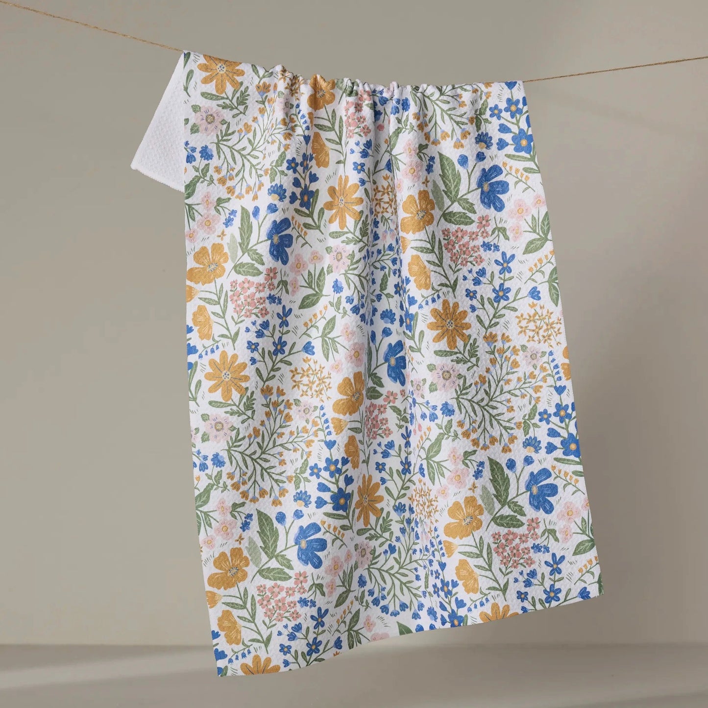 Cottage Meadow Pastel Tea Towel