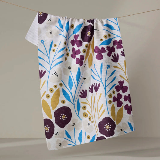 Fiona Dark Maroon Tea Towel