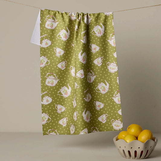 Strawberry Tea Green Tea Towel