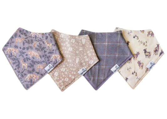 Bandana Bibs Set of 4 Timber