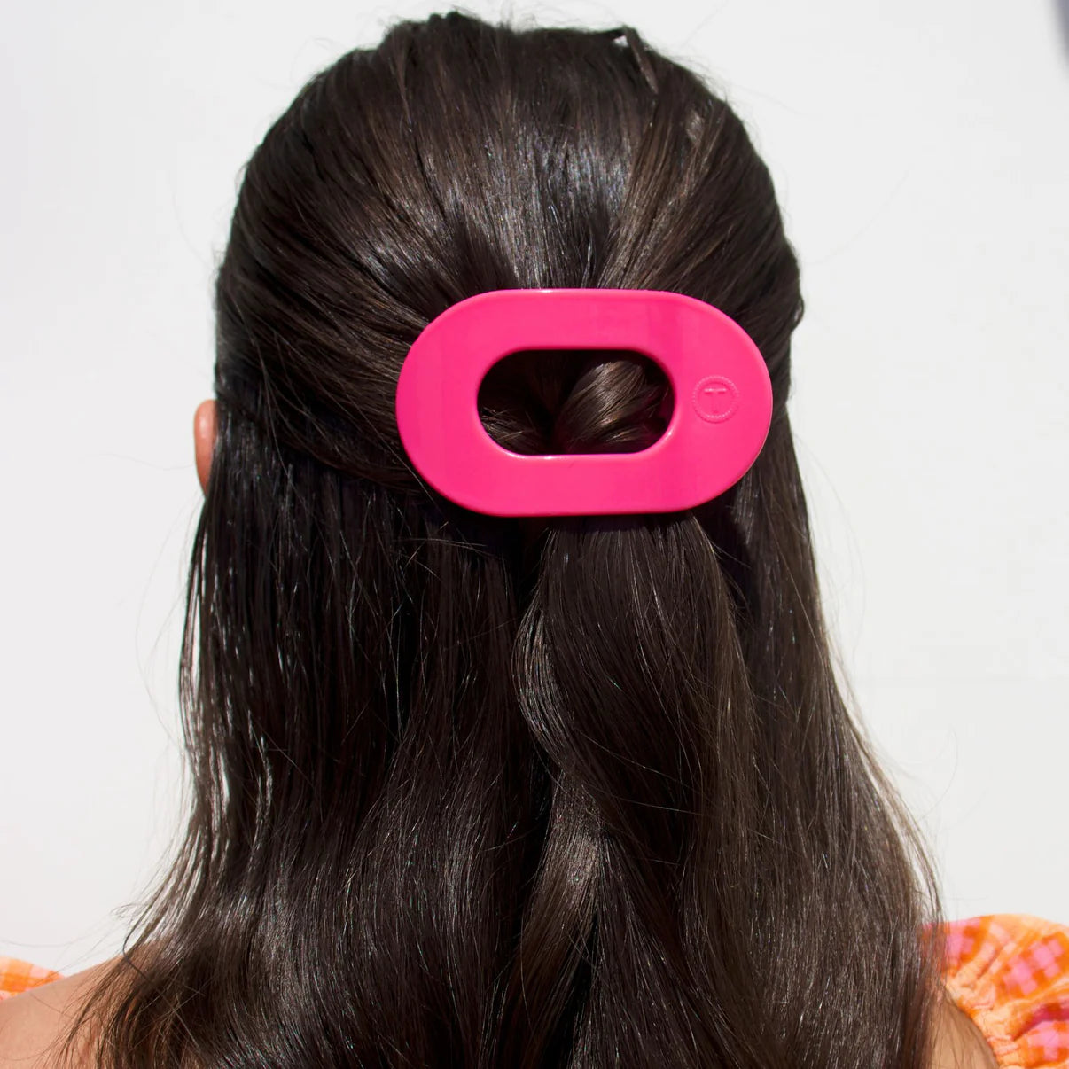 Teleties Small Flat Round Clip Tropical Punch