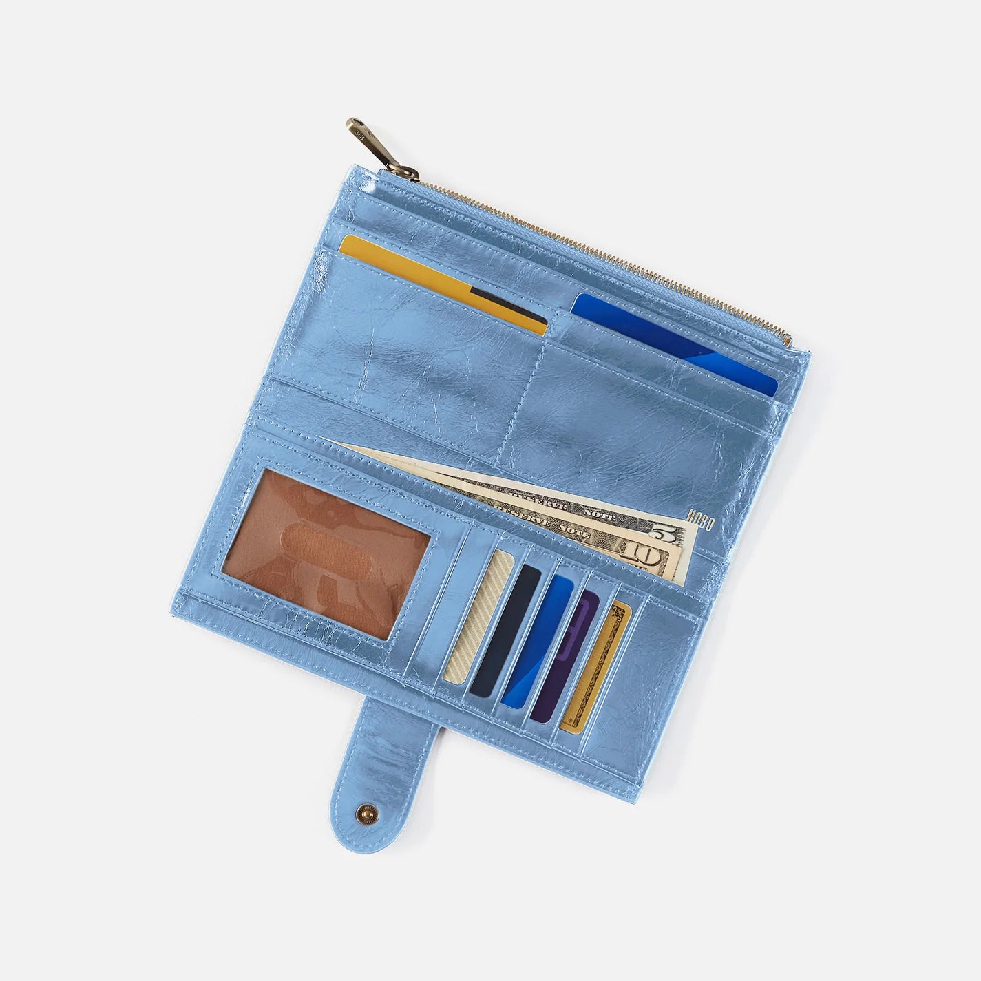 Dunn Continental Wallet Faded Denim