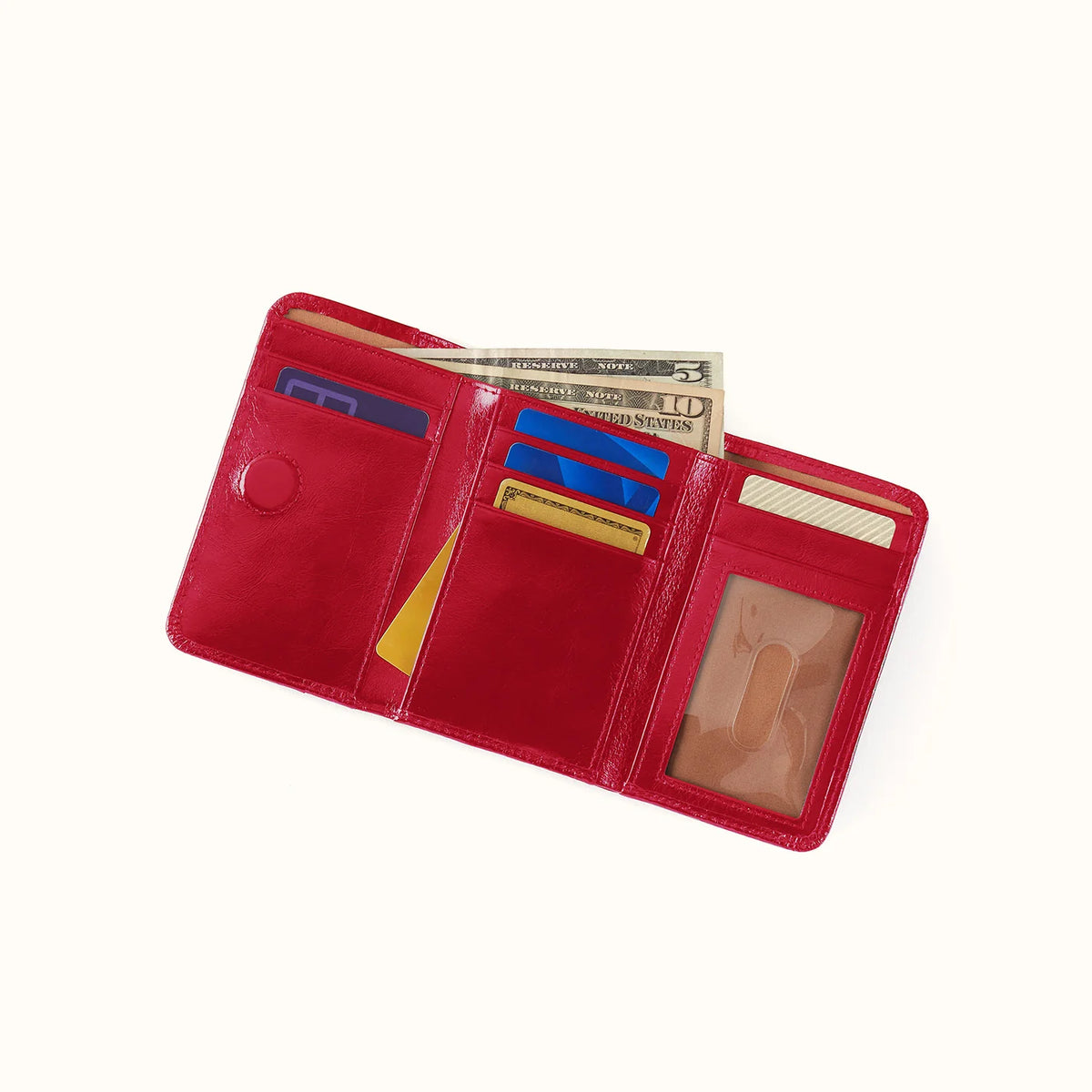 Jill Trifold Wallet True Red
