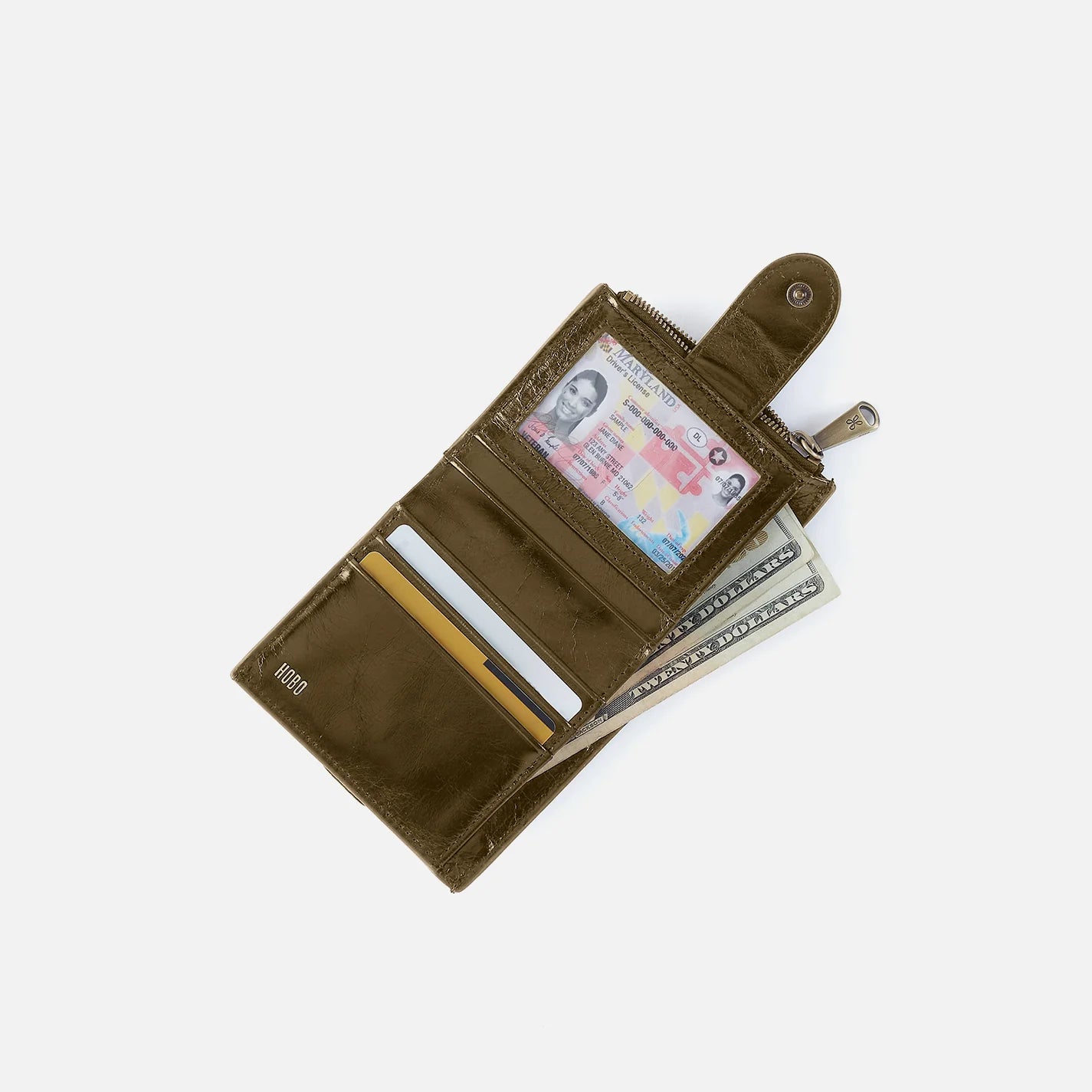 Dunn Mini Wallet Olive Veil