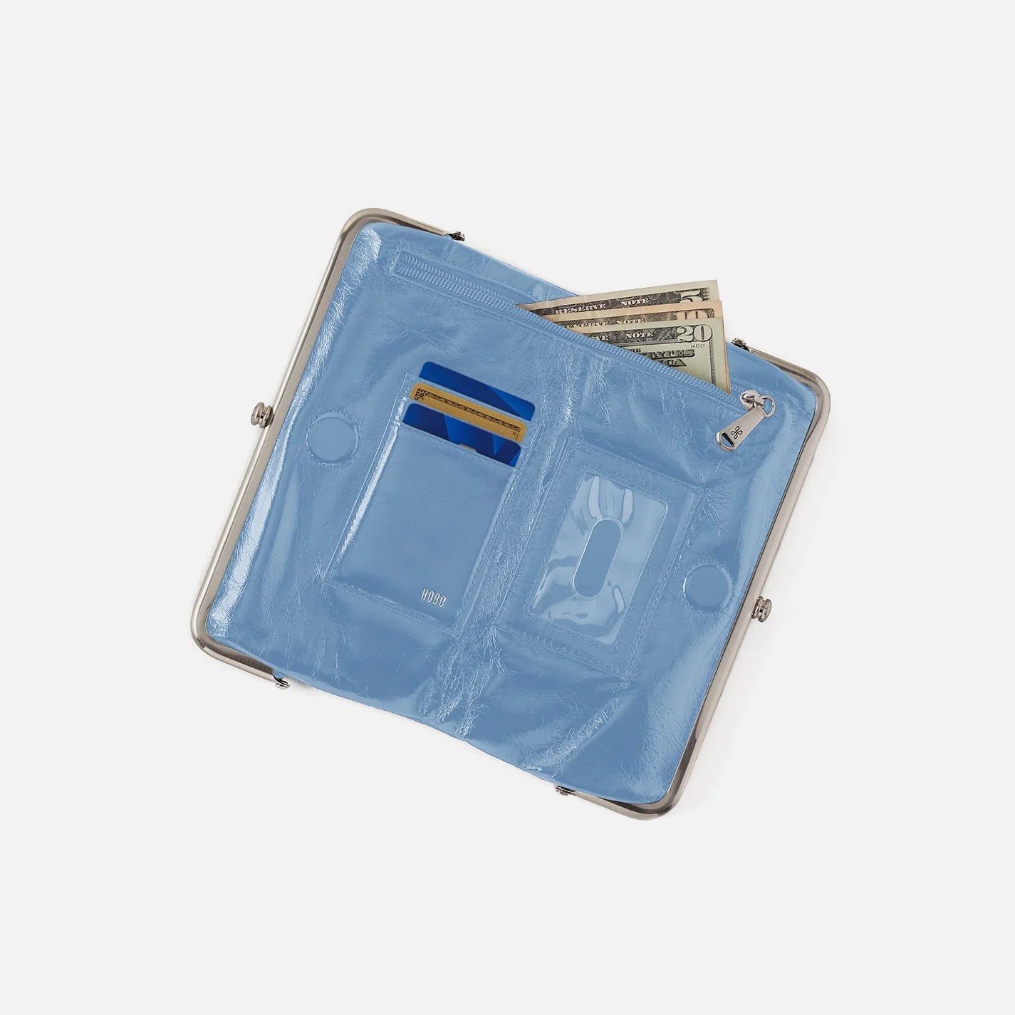 Lauren Wallet Faded Denim