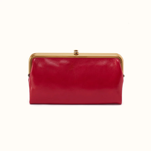 Lauren Clutch Wallet True Red