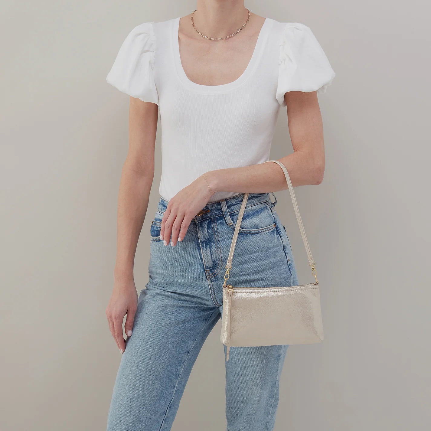 Darcy Crossbody Sand Shimmer