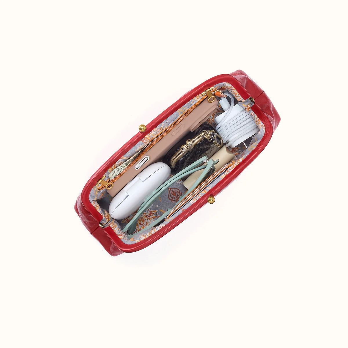 Alba Frame Small Shoulder Bag True Red