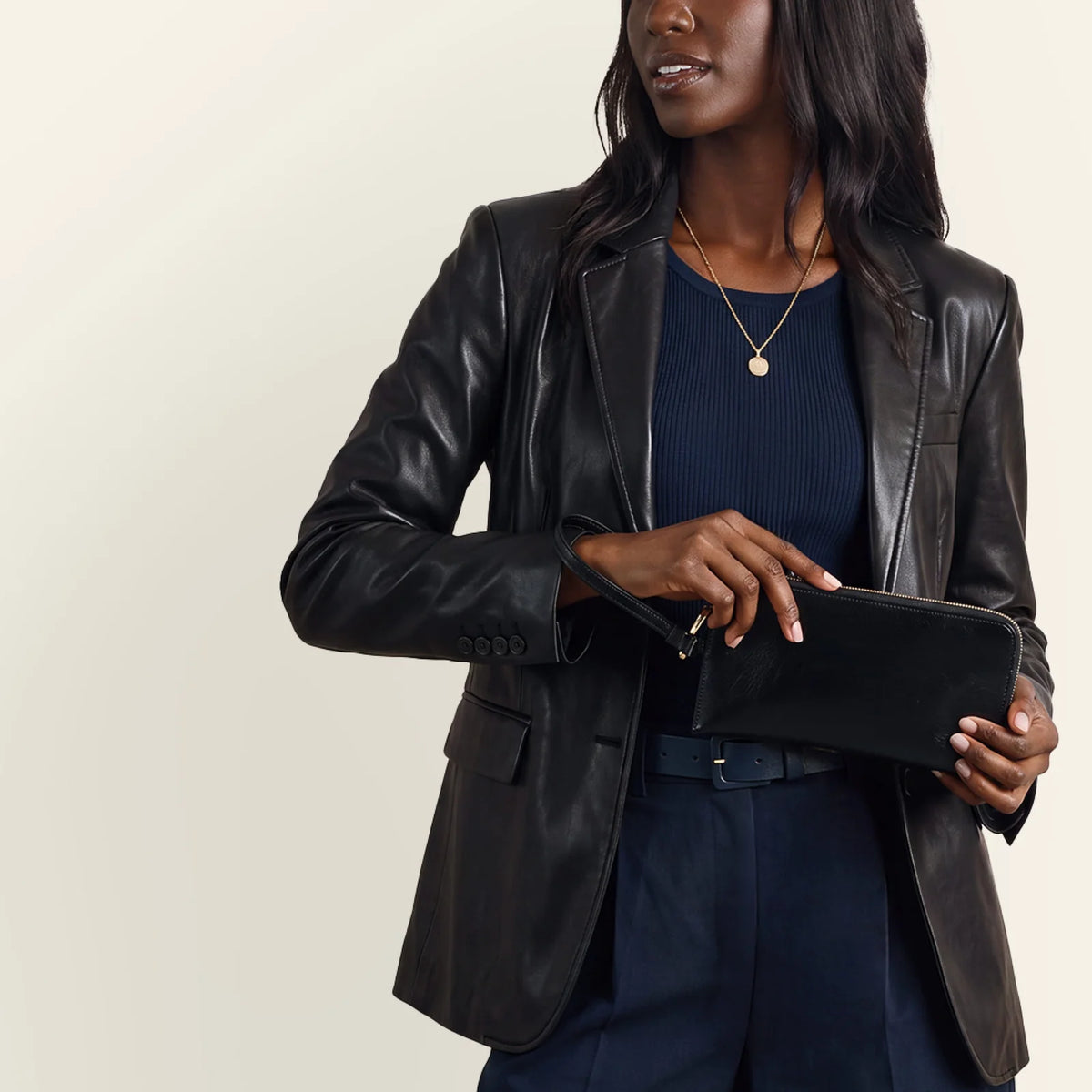 Jett Black Wristlet