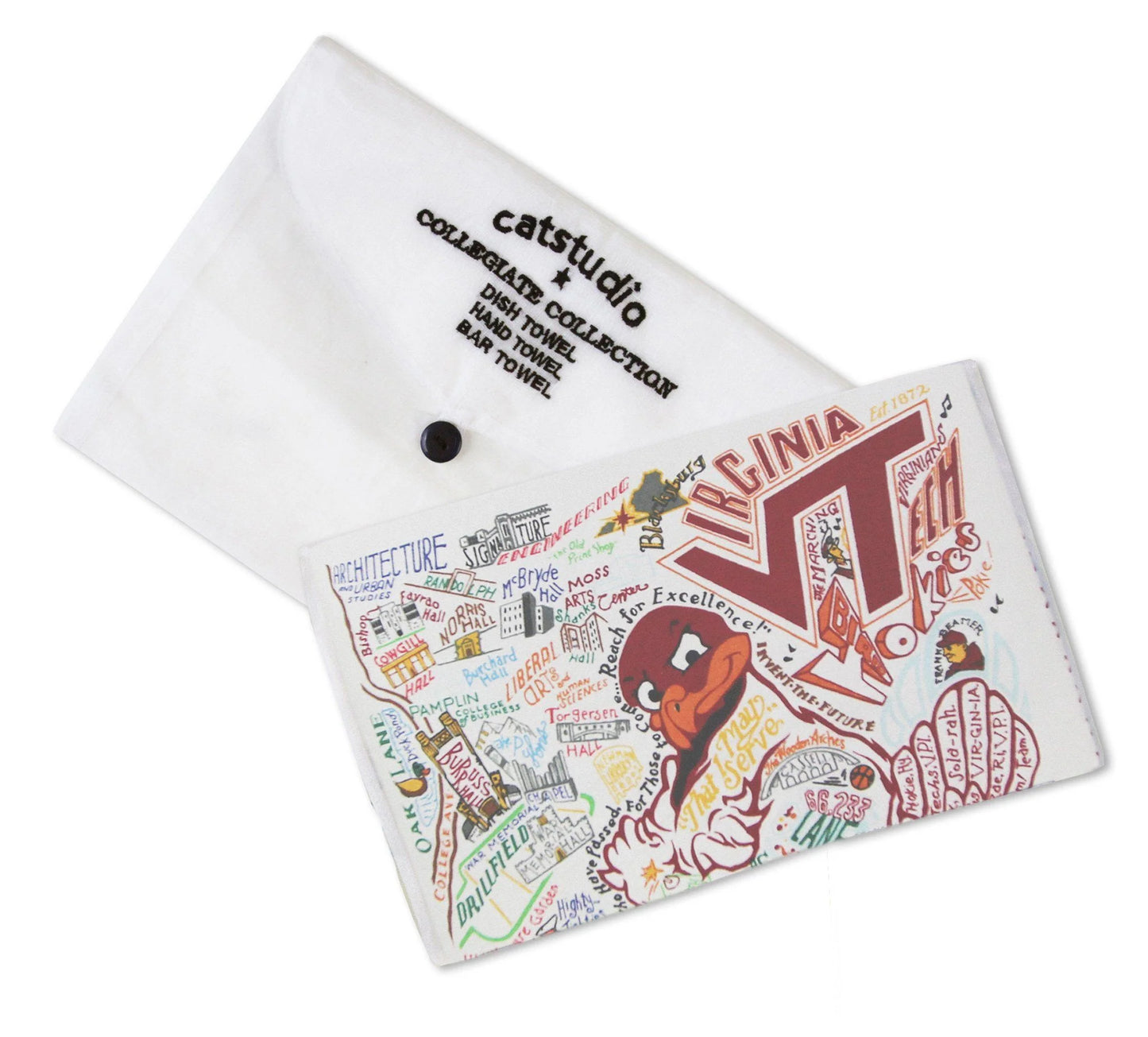 Catstudio Dish Towel VA TECH