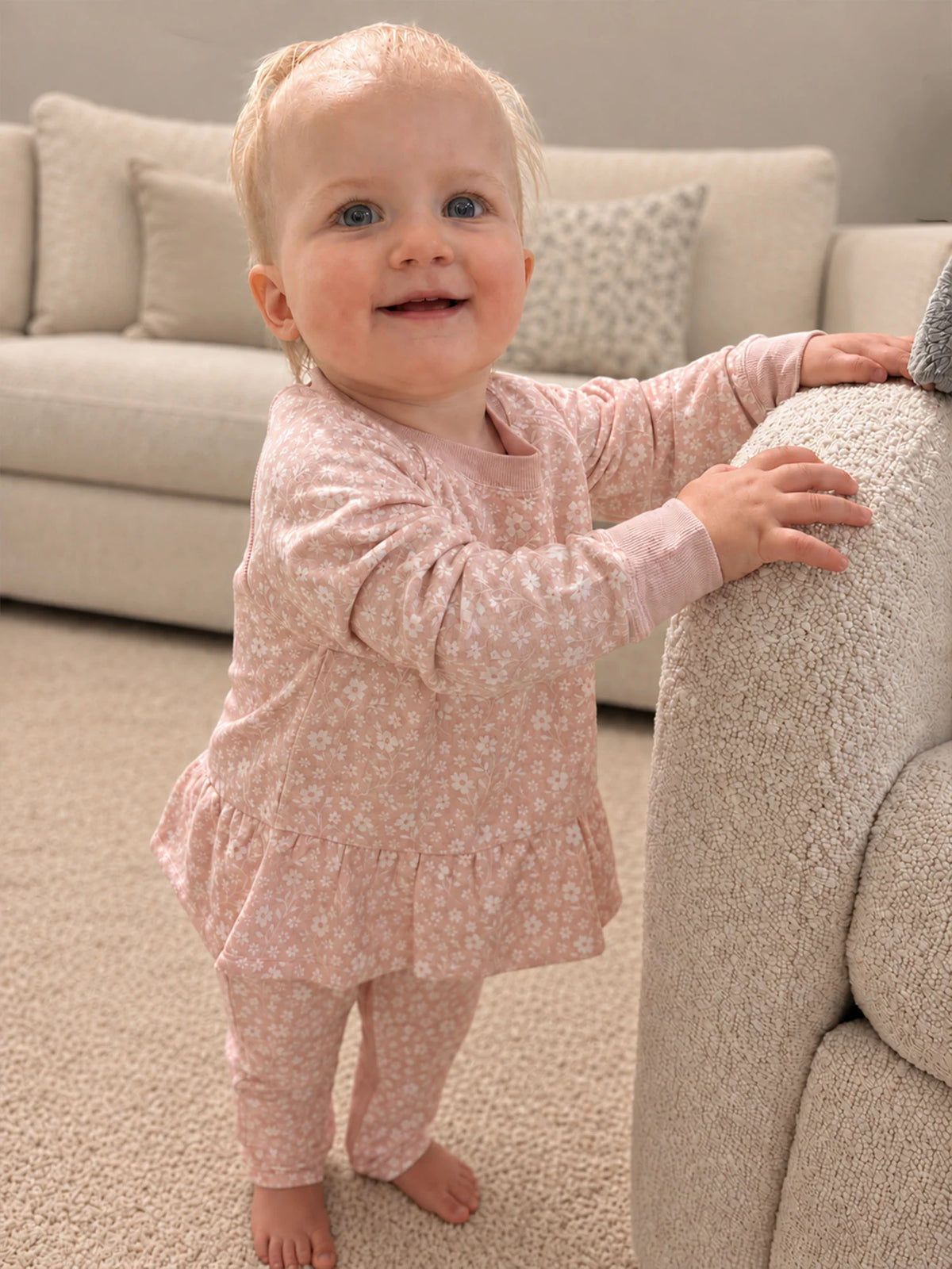 Fleece Two-Piece Ruffled Sweatsuit Grace