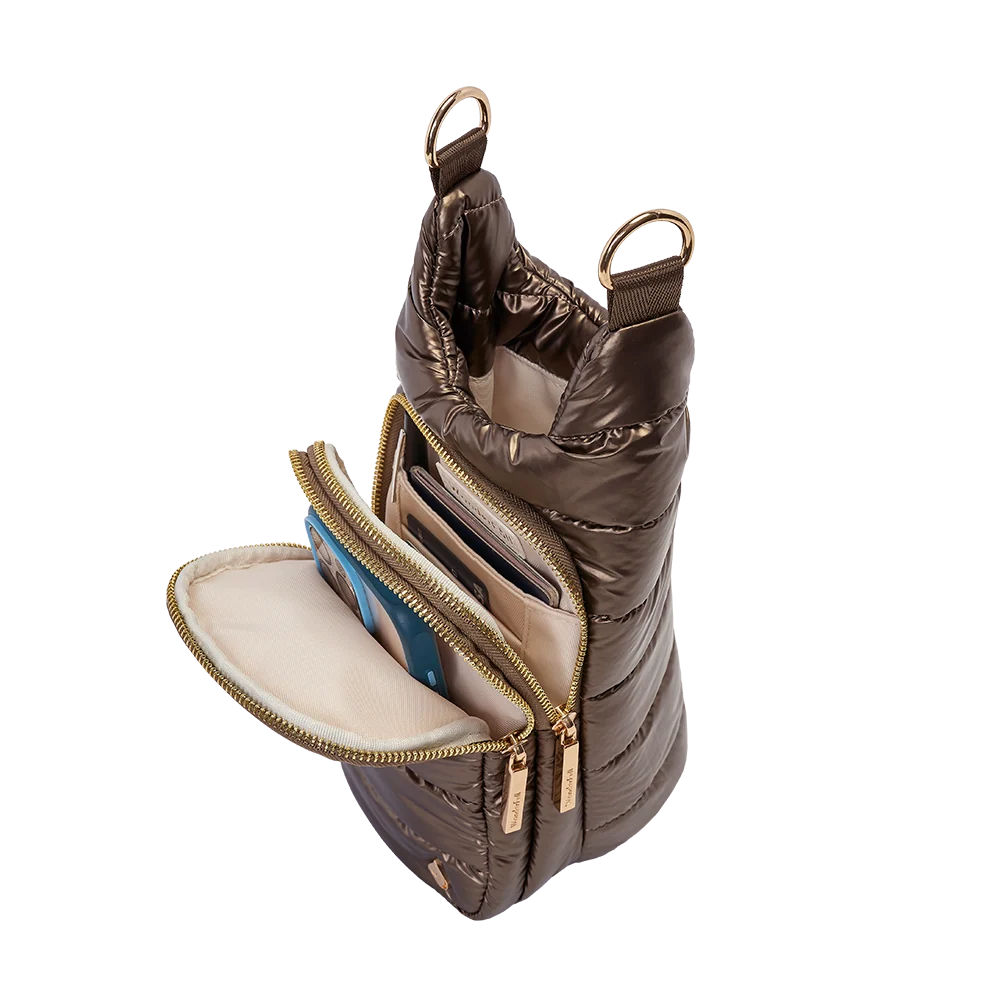Bronze Shiny HydroBag® with Gold Hardware