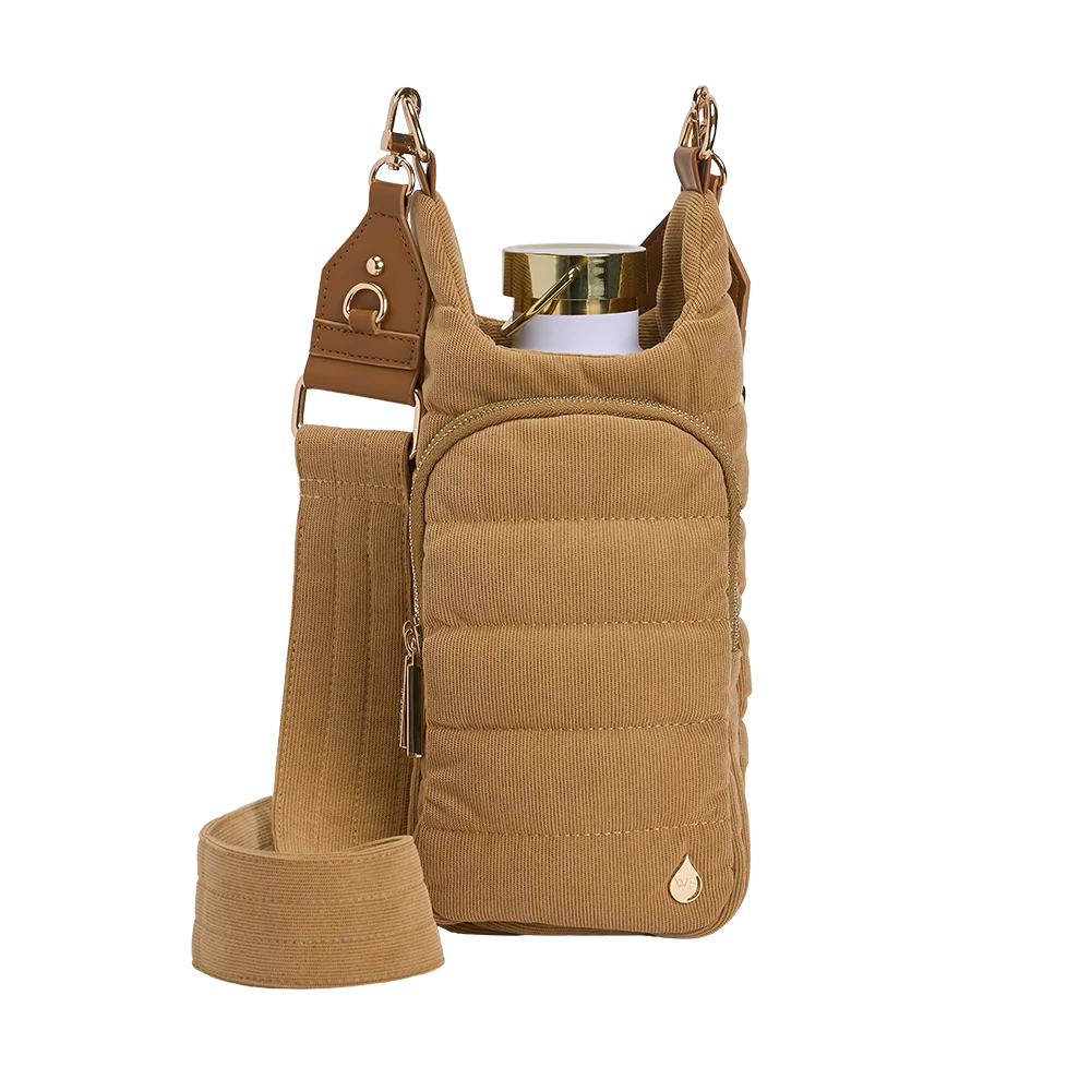 Saffron Yellow Corduroy HydroBag® with Gold Hardware