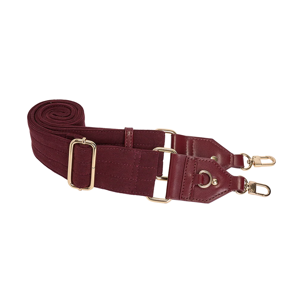 Red Wine Corduroy HydroBag® with Gold Hardware