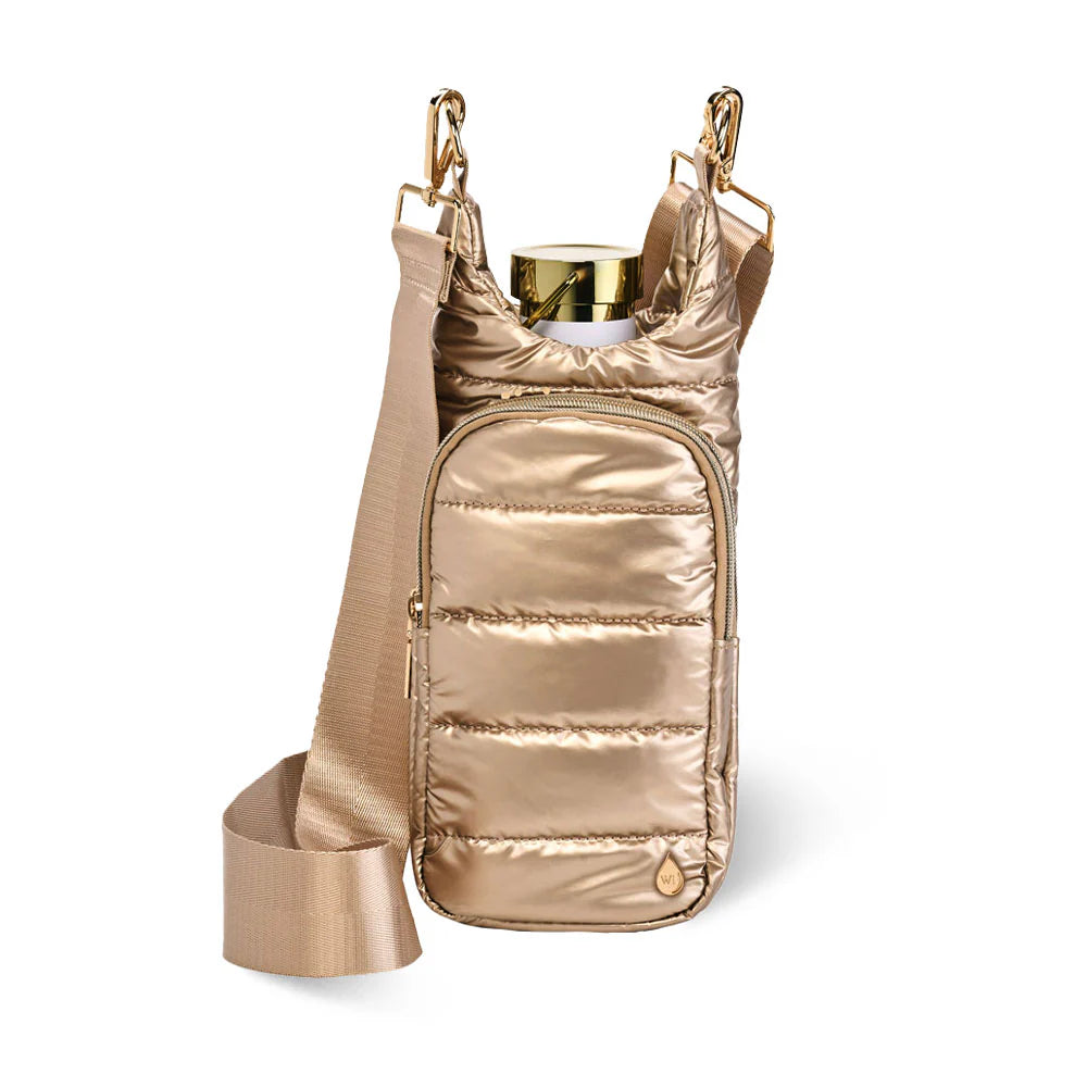 HydroBag Gold Shiny with Solid Matching Strap