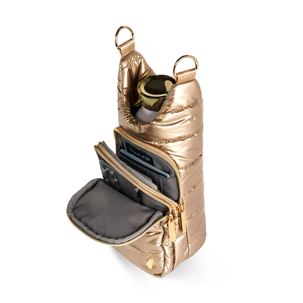 HydroBag Gold Shiny with Solid Matching Strap