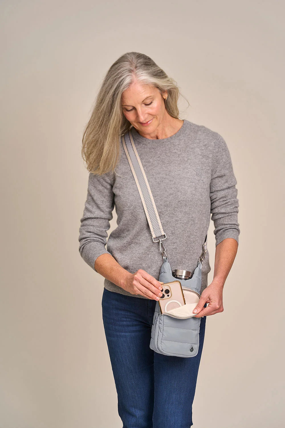 Dove Grey HydroBag® with Silver Hardware