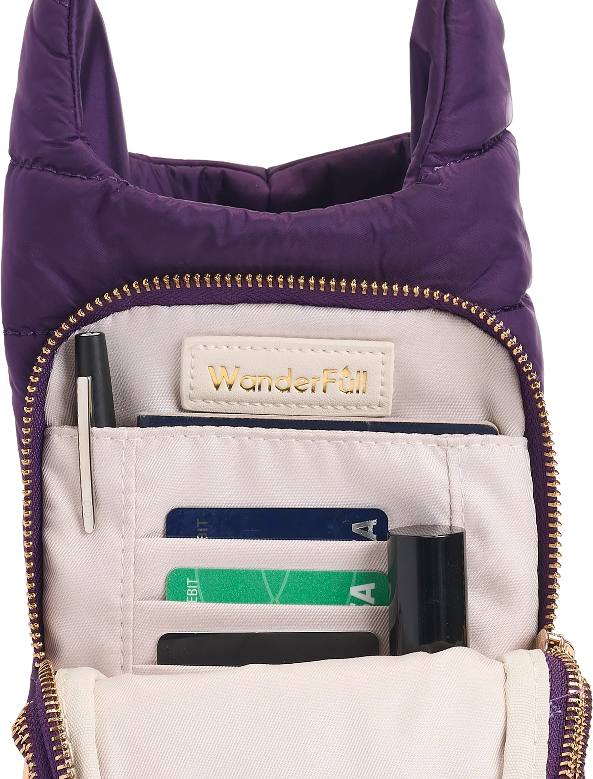 Deep Amethyst HydroBag® with Gold Hardware