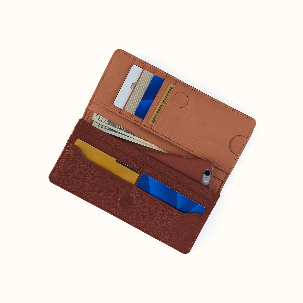 Hutton Large Wallet Saddlewood