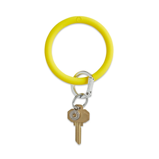 Silicone Big O Key Ring Yes Yellow