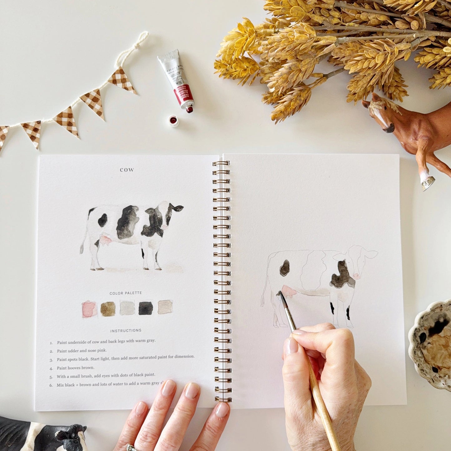 Watercolor Workbook Farm
