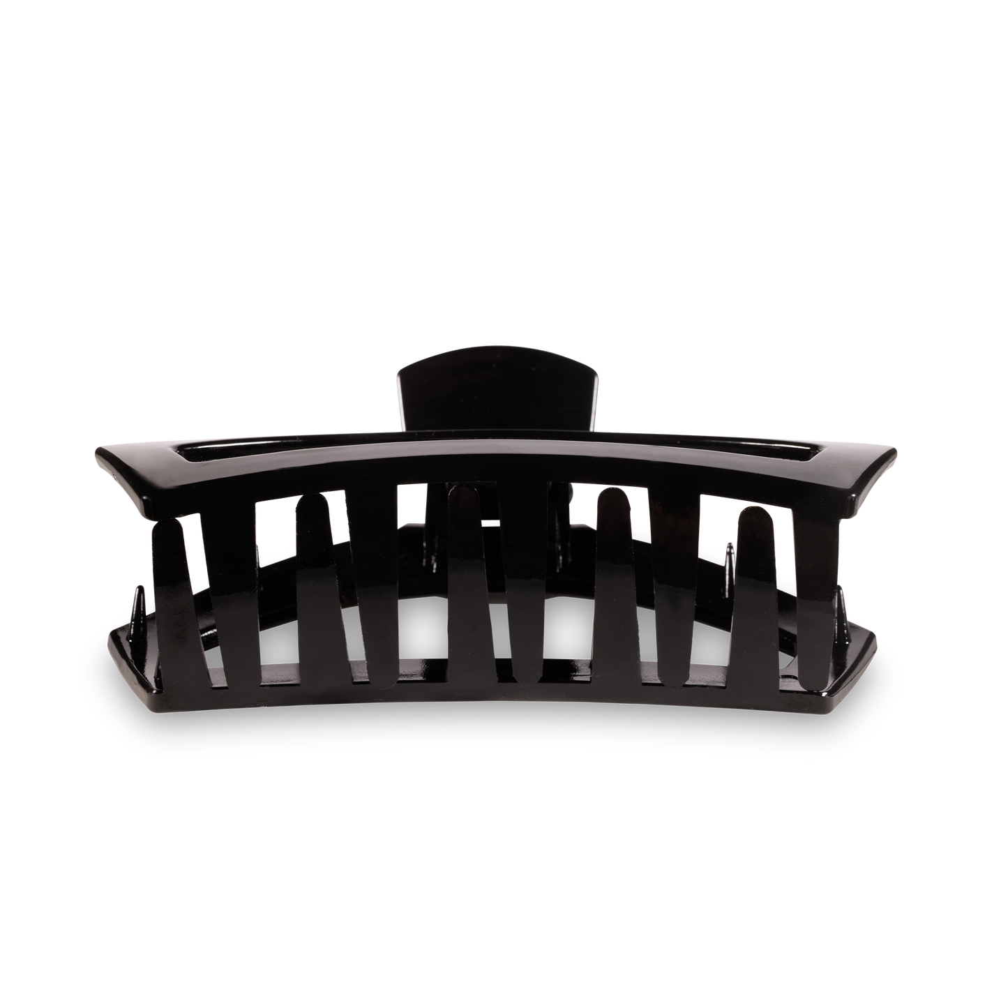 Jet Black Open Large Claw Hair Clip
