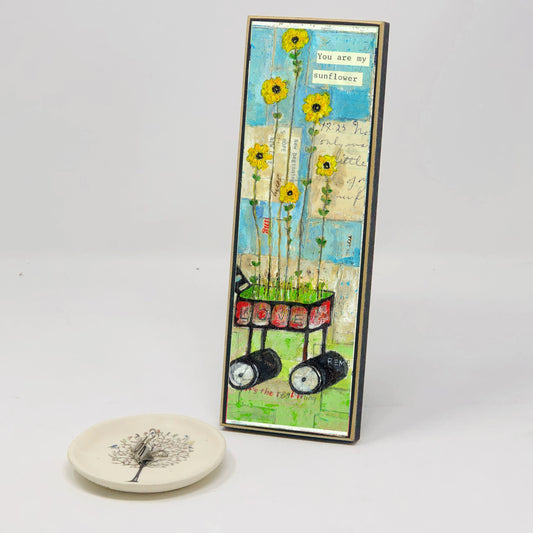Sunflower 9x3 Desk Plaque