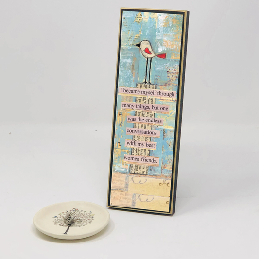 Women Friends 9x3 Desk Plaque