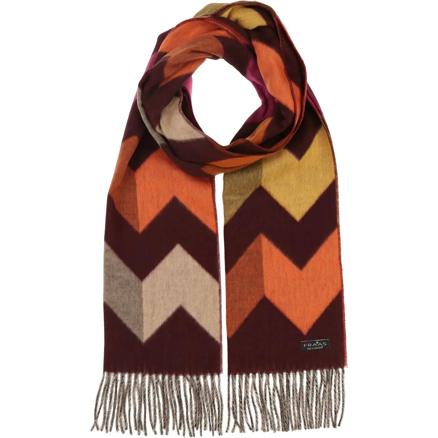 Barolo Exploded Zig Zag Cashmink Scarf