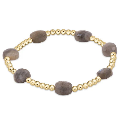 Admire Gold 3mm Bead Bracelet Labradorite
