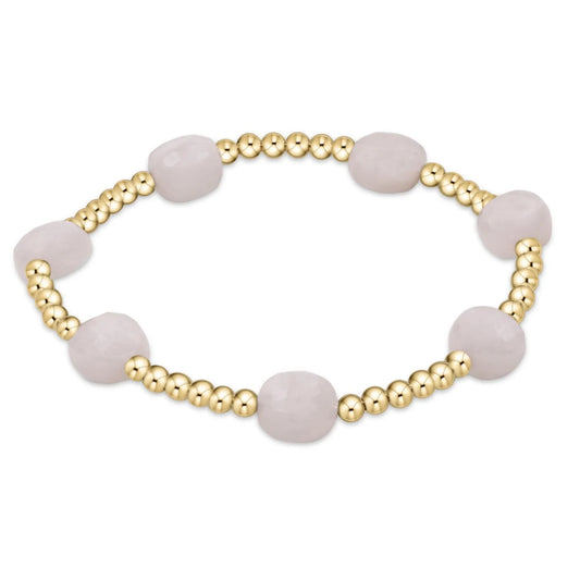 Admire Gold 3mm Bead Bracelet Moonstone
