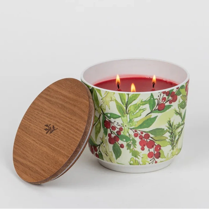 Merry Memories Patterned 3 Wick Candle