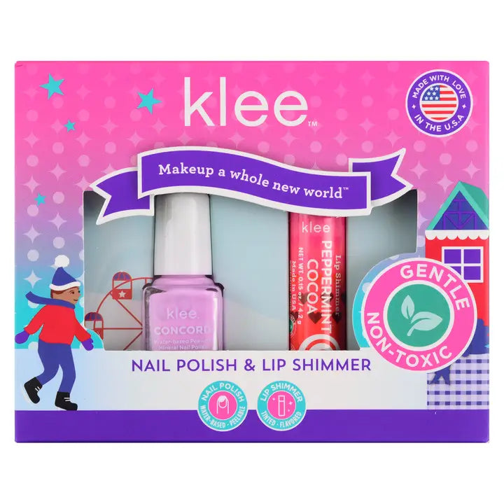 Angels' Halos Water Based Nail Polish & Lip Shimmer Set