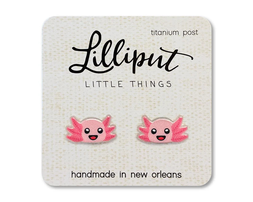 Lilliput Earrings Axolotl