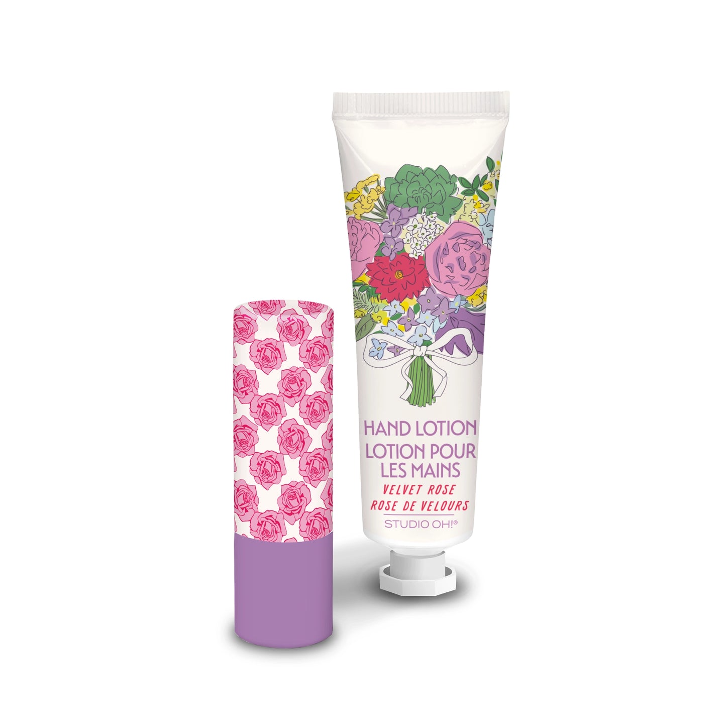 Petite Rose Lip Balm & Hand Lotion Set