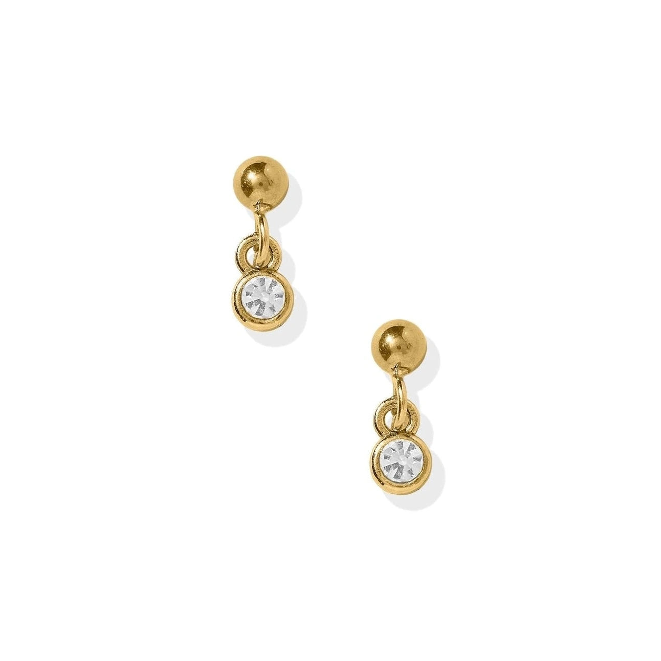 Millie Sparkle CZ Gold Screwback Stud Earrings