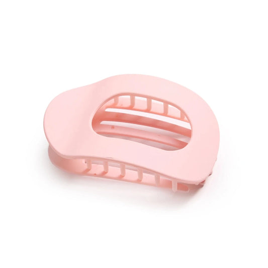 Soft Finish Flat Lay Round Clip Strawberry Latte